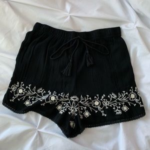 PacSun LA Hearts Embroidered Shorts